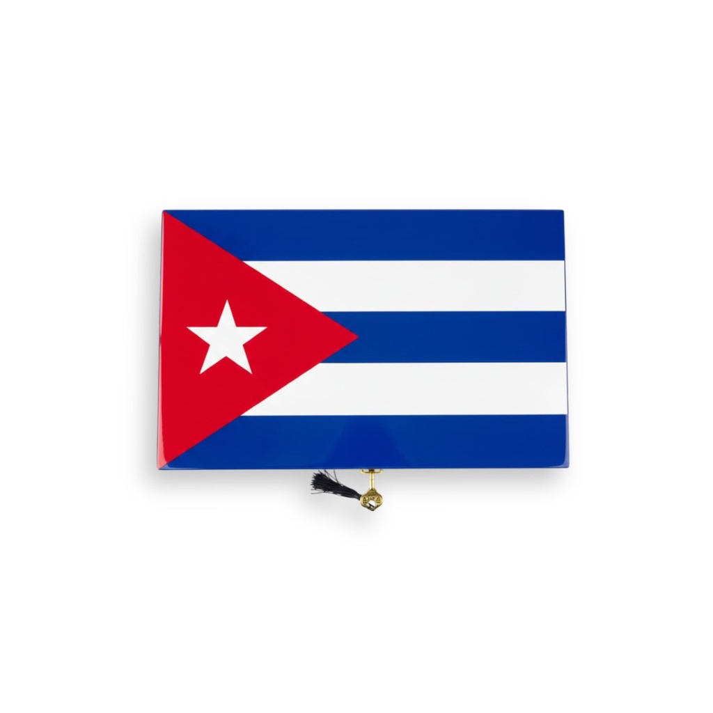 Humidor - Gentili Gloss Cuban Flag
