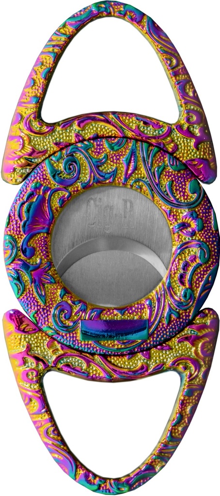 Cigar Cutter - Cig-R Bulls Eye Antique Rainbow